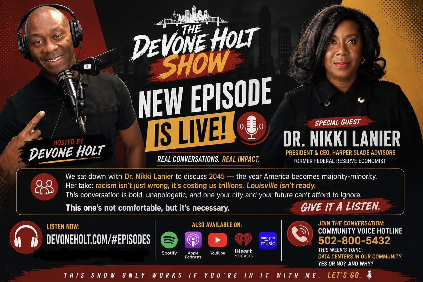 New episode is live: DeVone Holt with special guest Dr. Nikki Lanier, President and CEO of Harper Slade Advisors and former Federal Reserve economist.